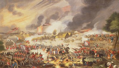 Slaget vid Waterloo, 18 juni 1815, 1842 av G. Newton