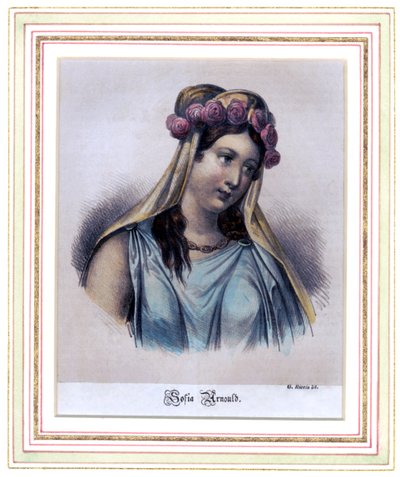 Sophie Arnould, fransk sopran av G. Riccio