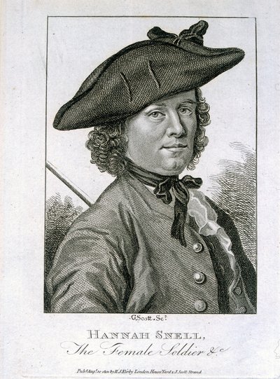 Hannah Snell, the Female Soldier, utgiven av R.S. Kirby, 1804 av G. Scott