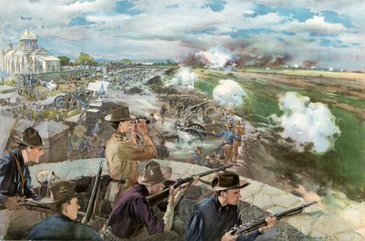 Vita kabla ya Caloocan, Februari 10, 1899--Tazama kutoka kwa Kanisa la Kichina av G. W. Peters