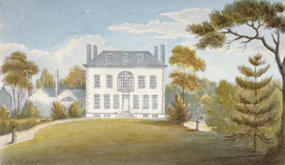 Mitcham Hall, Mitcham, Surrey, 1825 av G Yates