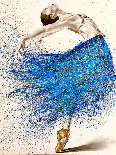 Blå ballerina av Gabor