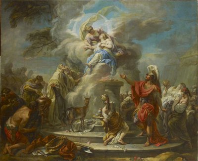 Offret av Iphigenia, 1749-1750. av Gabriel Francois Doyen