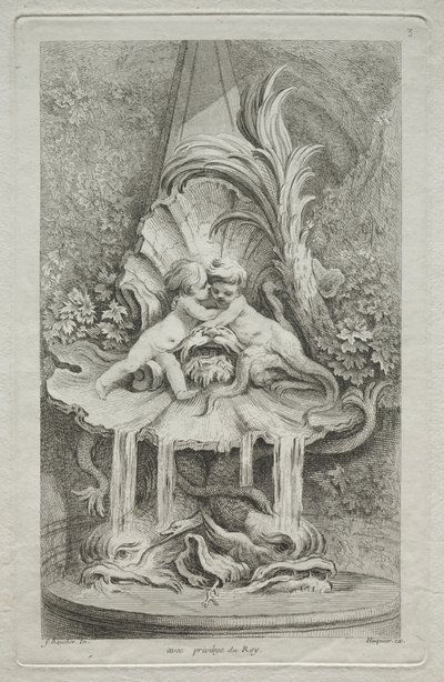 Fontänernas bok: nr 3, ca. 1736. av Gabriel Huquier