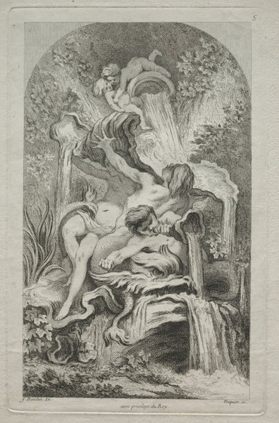 Fontänernas bok: nr 5, ca. 1736. av Gabriel Huquier