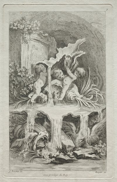 Fontänernas bok: nr 7, ca. 1736. av Gabriel Huquier