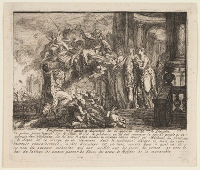 Allegori om dauphinens konvalescens av Gabriel Jacques de Saint Aubin