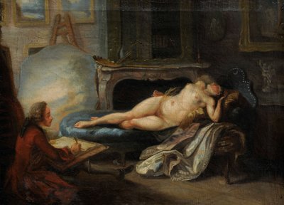 Privatakademin, 1755. av Gabriel Jacques de Saint Aubin