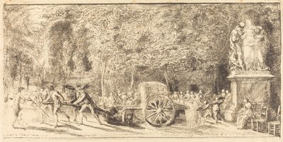 Bevattningstunnan [övre halvan] av Gabriel Jacques de Saint Aubin