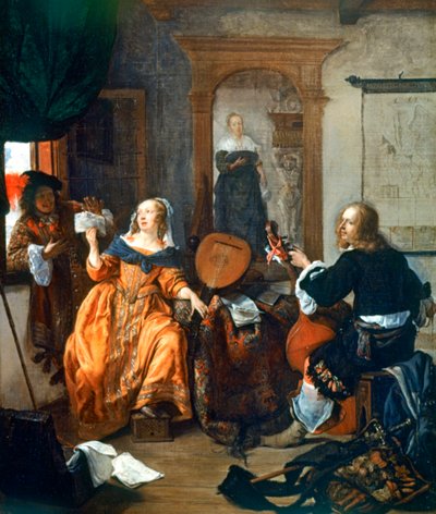 En musikalisk fest, 1659 av Gabriel Metsu