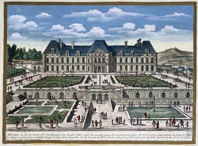 Meudon slott av Gabriel Perelle