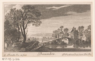 december December (titel på objekt) Tolv månader (serietitel) av Gabriel Perelle