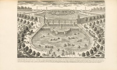The Extremity of the Garden of Marly, från "Les Delices de Versailles et des Maisons Royales" av Charles-Antoine Jombert, 1766 av Gabriel Perelle
