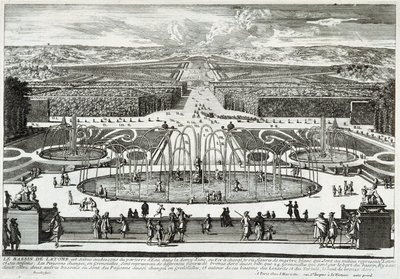 Latona-bassängen i trädgårdarna på slottet i Versailles - av Perelle, sent 1600-tal av Gabriel Perelle