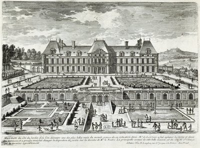 Utsikt över slottet Meudon - av Perelle, sent 1600-tal av Gabriel Perelle