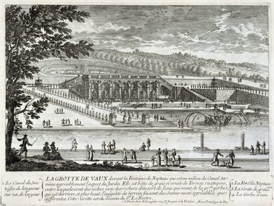 Utsikt över grottan Vaux Le Vicomte (Vaux-Le-Vicomte) - av Perelle, sent 1600-tal av Gabriel Perelle