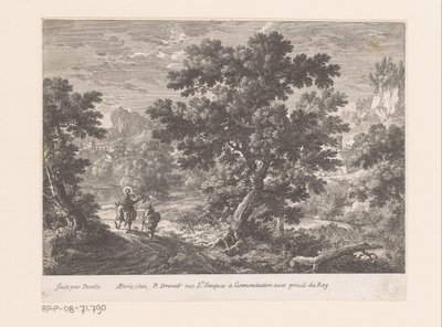 Flyg till Egypten Landskap med bibliska scener (serietitel) av Gabriel Perelle