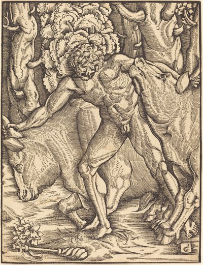Hercules bär bort boskapen i Geryon av Gabriel Salmon