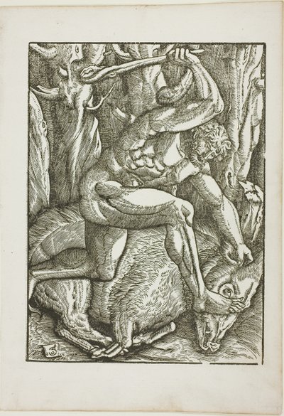 The Labours of Hercules: Hercules subduing the Erymanthian Boar av Gabriel Salmon