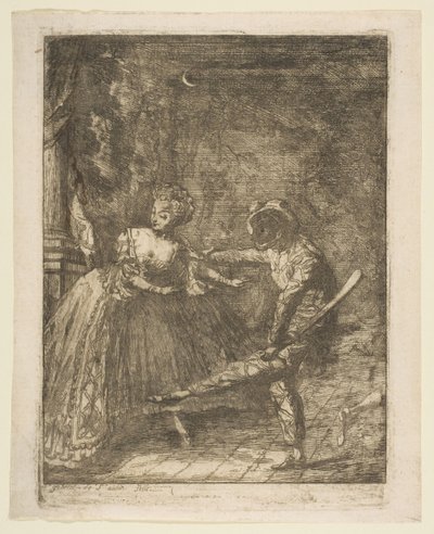 Italienska teatern. av Gabriel de Saint Aubin
