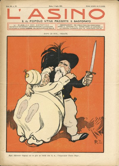 Illustration av Galantara (1865-1937) för omslaget till L