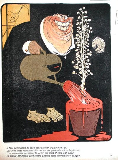Guldväxten vattnad med blod, från 