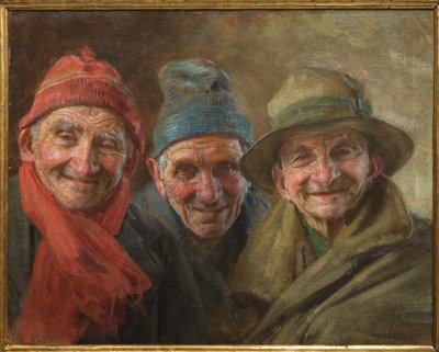 Three Friends 1917 (olja på duk) av Gaetano Bellei