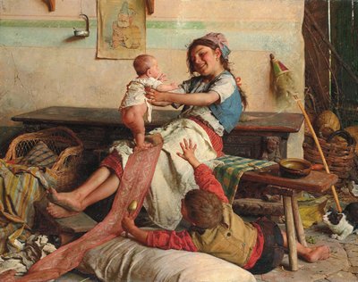 Broderlig tillgivenhet; Broderlig tillgivenhet, c. 1900 av Gaetano Chierici