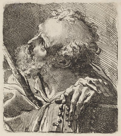 Byst av ett helgon av Gaetano Gandolfi