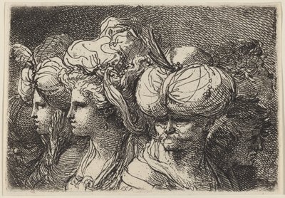 Six Heads, en turk i front av Gaetano Gandolfi
