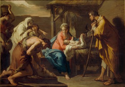 Herdarnas tillbedjan, efter 1798 av Gaetano Gandolfi