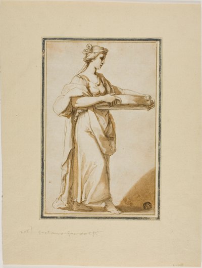 Vestal Virgin Tuccia av Gaetano Gandolfi