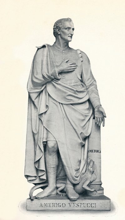 Amerigo Vespucci, 1454-1512, 1912 av Gaetano Grazzini
