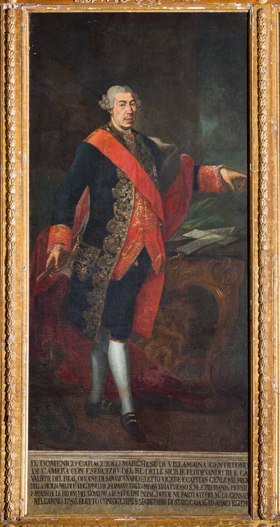 Vicekonung Domenico Caracciolo (olja på duk) av Gaetano Mangano