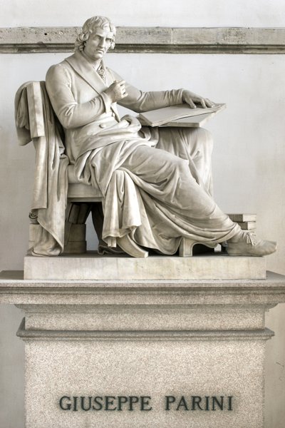 Staty av Giuseppe Parini, 1838 av Gaetano Matteo Monti