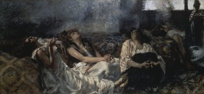Haschrökare av Gaetano Previati