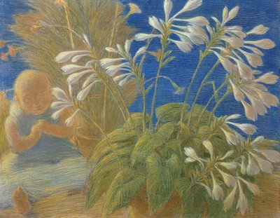 Japanska liljor, 1906 av Gaetano Previati