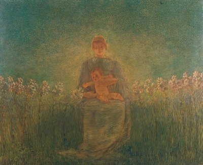 Madonna av liljorna av Gaetano Previati