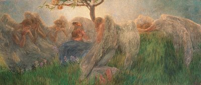 Moderskap, 1890-1891. av Gaetano Previati