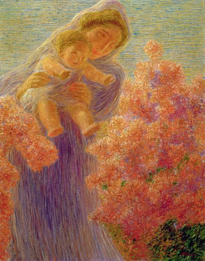 Mamma och barn av Gaetano Previati