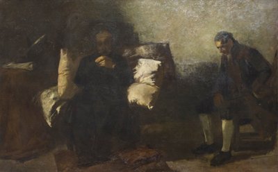 De sista timmarna på Carlo Alberto, Oporto av Gaetano Previati