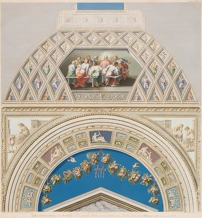 Ram och valv med Nattvarden. 1774 av Gaetano Savorelli