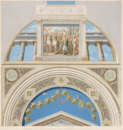 Ram och valv med Triumph Davids. 1774 av Gaetano Savorelli