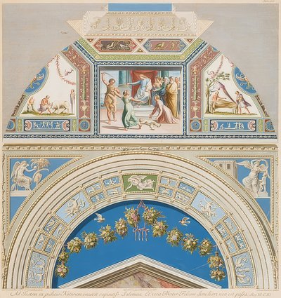 Ram och valv med Salomos dom. 1774 av Gaetano Savorelli