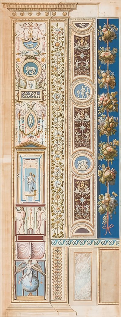 Pilaster Loggia IV (prydnad där härlighetens geni sitter) av Gaetano Savorelli