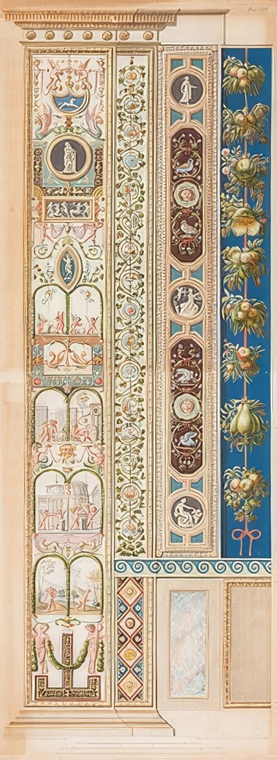 Pilaster Loggia VIII (dekoration med grupper av barn) av Gaetano Savorelli