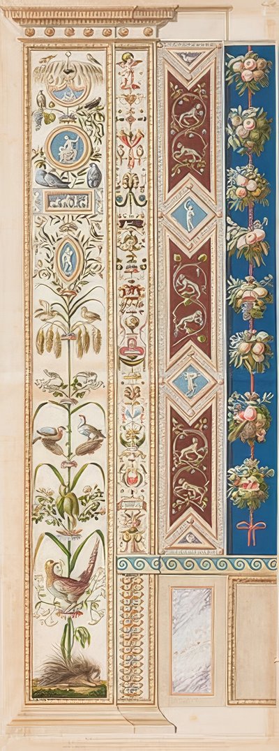 Pilaster Loggia XI (dekoration med piggsvin) av Gaetano Savorelli