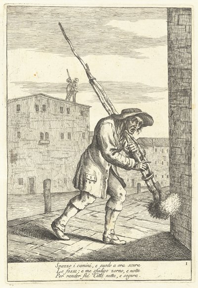 Scoa Camin (Skorstensfejare) av Gaetano Zompini