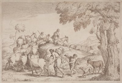swedish av Gaetano Zompini, after Giovanni Benedetto Castiglione