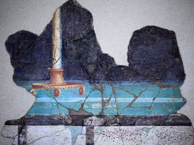 Romersk väggmålning av Gallo-Roman